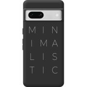 Черный чехол BoxFace Google Pixel 7A Minimalistic