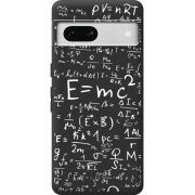 Черный чехол BoxFace Google Pixel 7A E=mc2