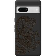 Черный чехол BoxFace Google Pixel 7A Chinese Dragon