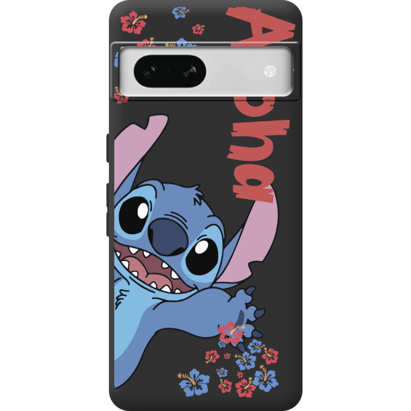 Черный чехол BoxFace Google Pixel 7A Гавайський гість Stich