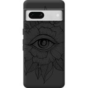 Черный чехол BoxFace Google Pixel 7A Eye