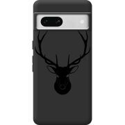 Черный чехол BoxFace Google Pixel 7A Deer