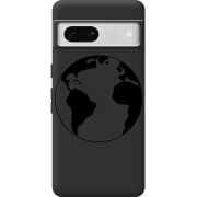 Черный чехол BoxFace Google Pixel 7A Earth