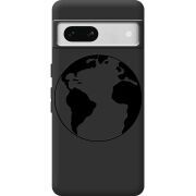 Черный чехол BoxFace Google Pixel 7A Earth