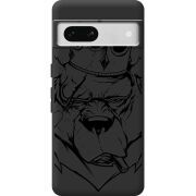 Черный чехол BoxFace Google Pixel 7A Bear King