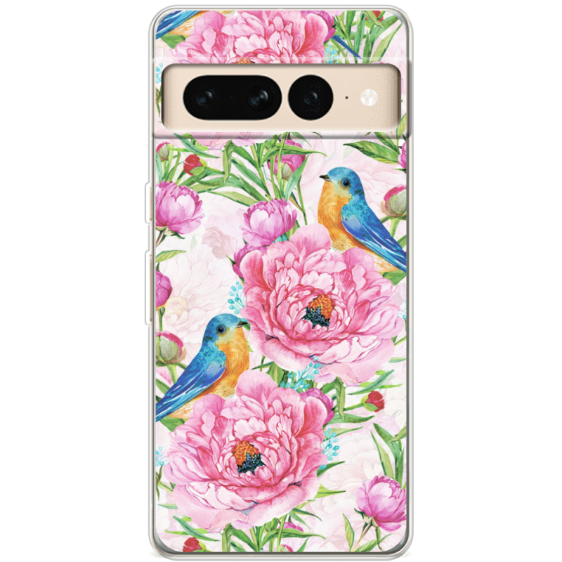 Чехол BoxFace Google Pixel 7 Pro Birds and Flowers