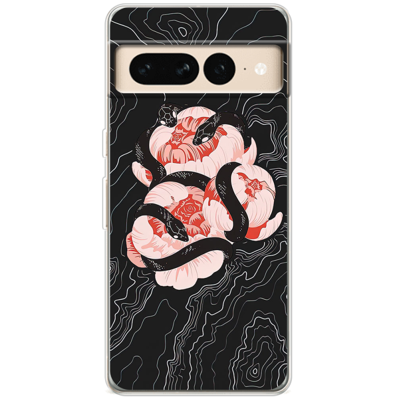 Чехол BoxFace Google Pixel 7 Pro Snake Rose