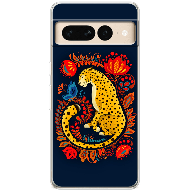 Чехол BoxFace Google Pixel 7 Pro Petrykivka Leopard