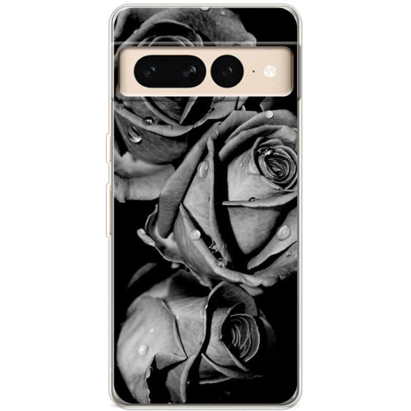 Чехол BoxFace Google Pixel 7 Pro Black and White Roses