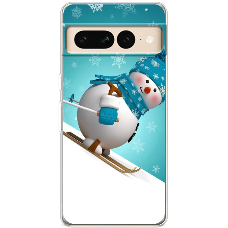 Чехол BoxFace Google Pixel 7 Pro Skier Snowman