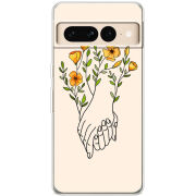 Чехол BoxFace Google Pixel 7 Pro Flower Hands