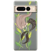 Прозрачный чехол BoxFace Google Pixel 7 Pro Cute Mermaid