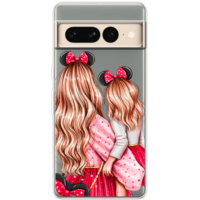 Прозрачный чехол BoxFace Google Pixel 7 Pro Mouse Girls