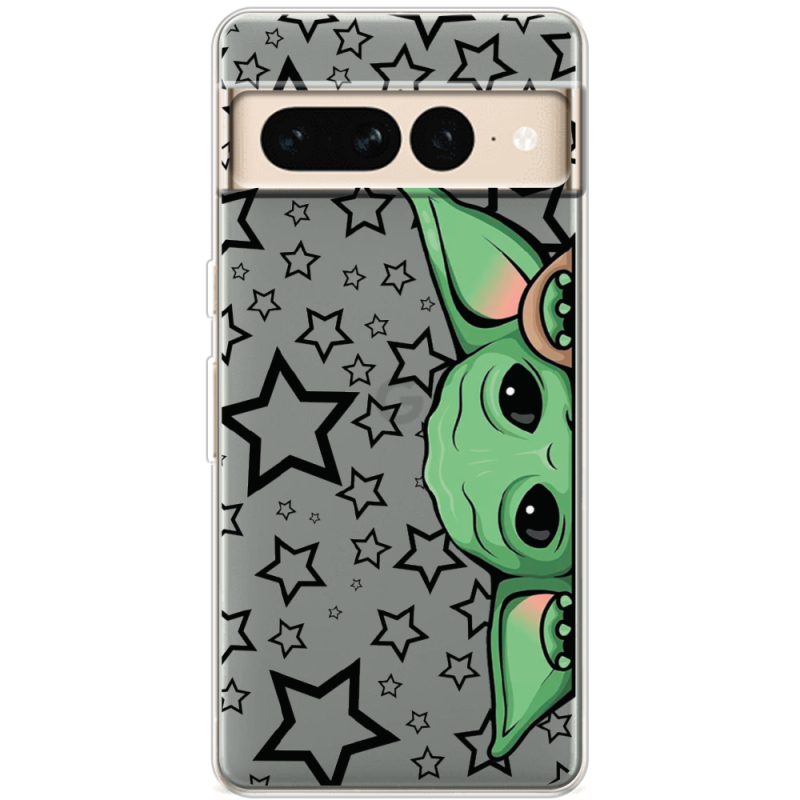 Прозрачный чехол BoxFace Google Pixel 7 Pro Baby Yoda