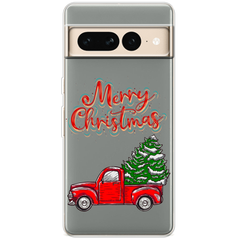 Прозрачный чехол BoxFace Google Pixel 7 Pro Holiday Car