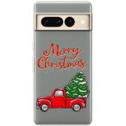 Прозрачный чехол BoxFace Google Pixel 7 Pro Holiday Car