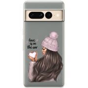 Прозрачный чехол BoxFace Google Pixel 7 Pro love is in the air