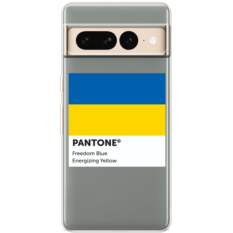 Прозрачный чехол BoxFace Google Pixel 7 Pro Pantone вільний синій