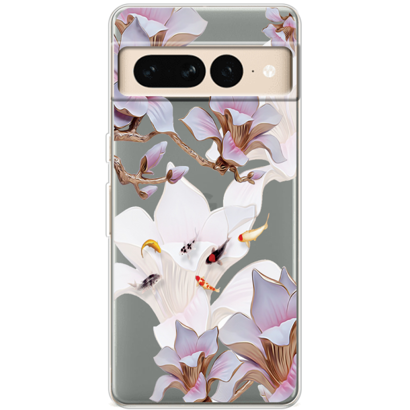 Прозрачный чехол BoxFace Google Pixel 7 Pro Chinese Magnolia