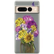 Прозрачный чехол BoxFace Google Pixel 7 Pro My Bouquet