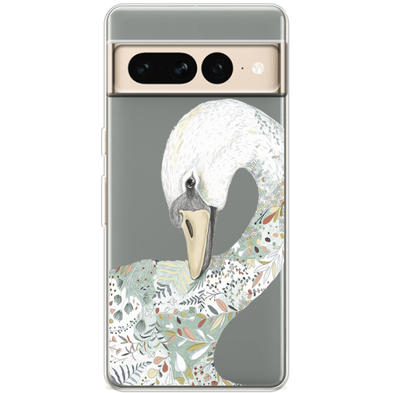 Прозрачный чехол BoxFace Google Pixel 7 Pro Swan