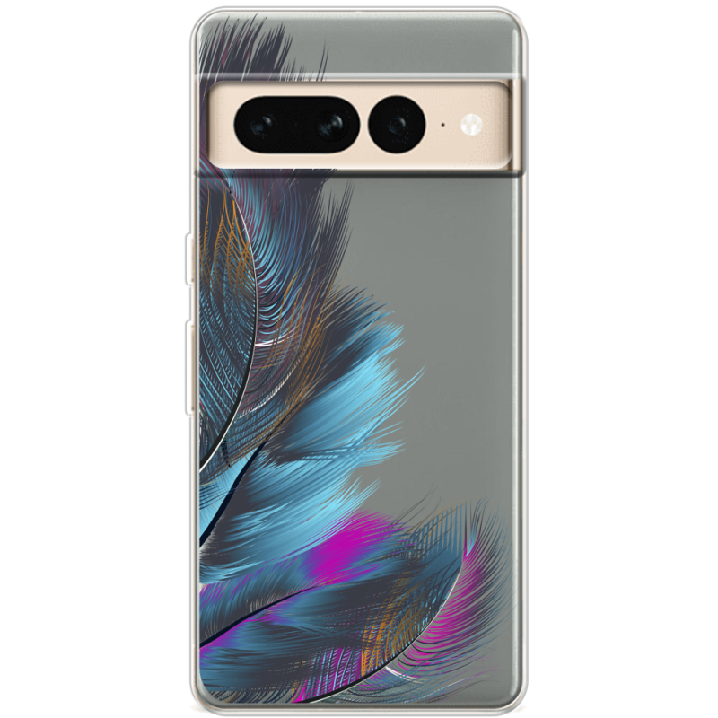 Прозрачный чехол BoxFace Google Pixel 7 Pro Feathers