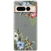 Прозрачный чехол BoxFace Google Pixel 7 Pro Floral