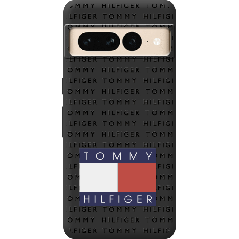 Черный чехол BoxFace Google Pixel 7 Pro Tommy Print