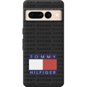 Черный чехол BoxFace Google Pixel 7 Pro Tommy Print