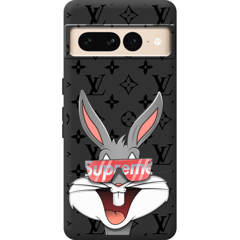 Черный чехол BoxFace Google Pixel 7 Pro looney bunny