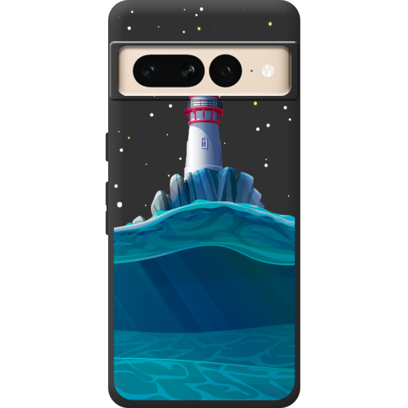 Черный чехол BoxFace Google Pixel 7 Pro Lighthouse