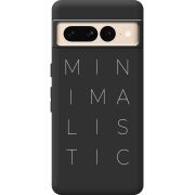 Черный чехол BoxFace Google Pixel 7 Pro Minimalistic