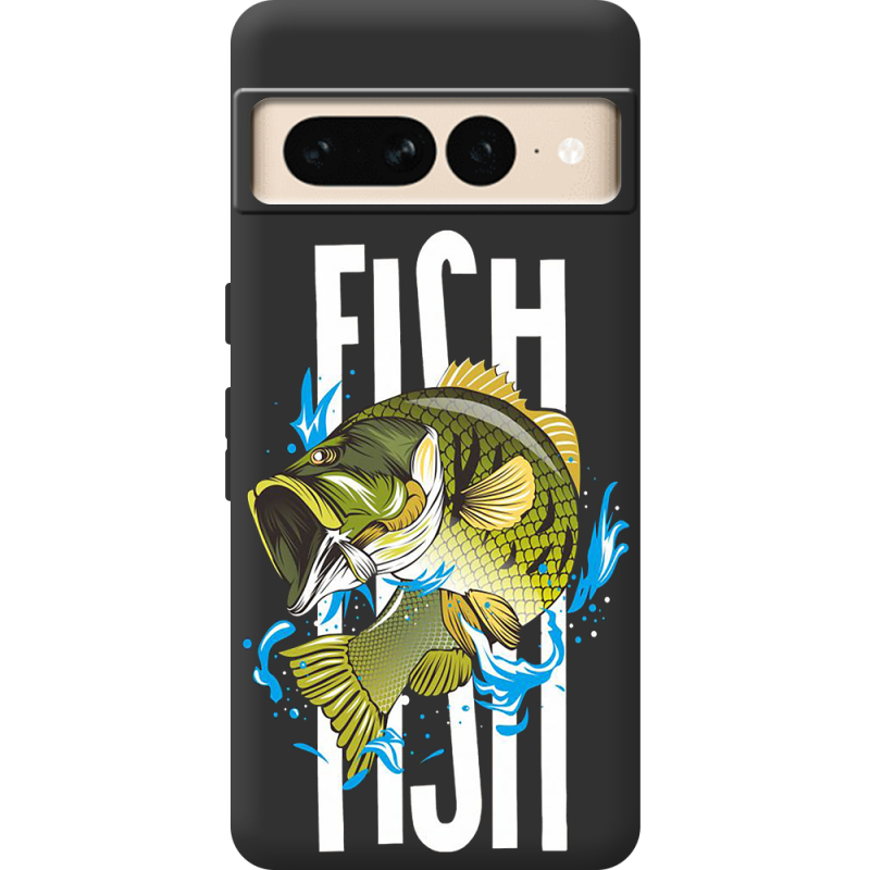 Черный чехол BoxFace Google Pixel 7 Pro Fish