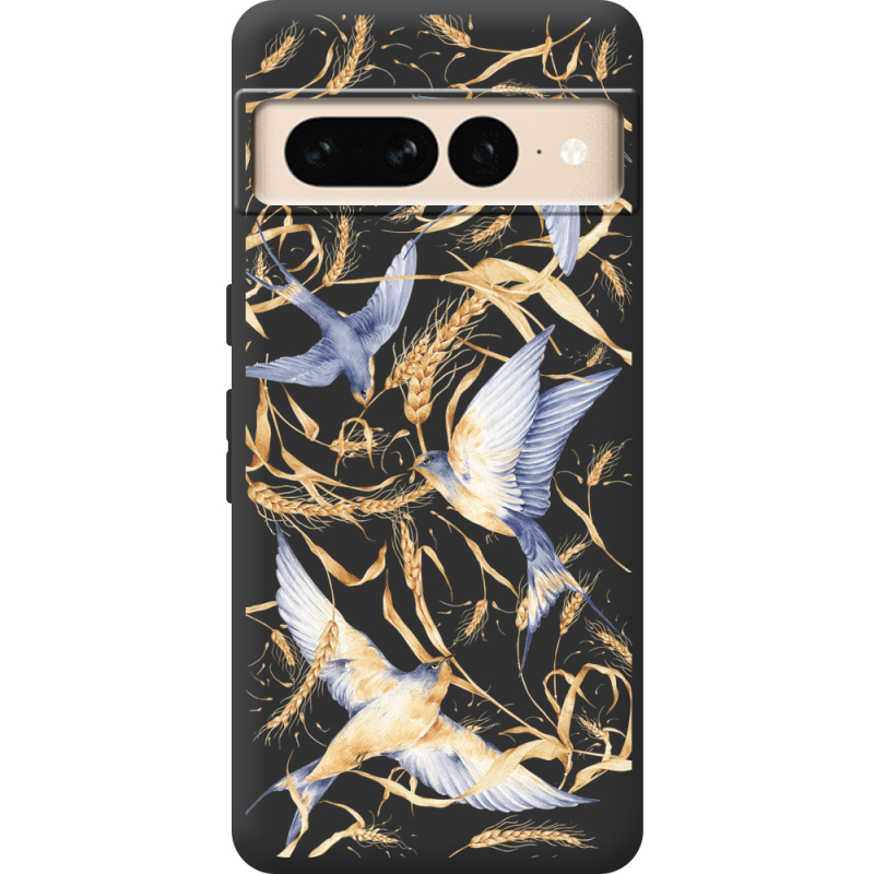 Черный чехол BoxFace Google Pixel 7 Pro Ластівки