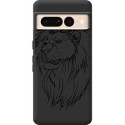 Черный чехол BoxFace Google Pixel 7 Pro Lion