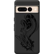 Черный чехол BoxFace Google Pixel 7 Pro Snake