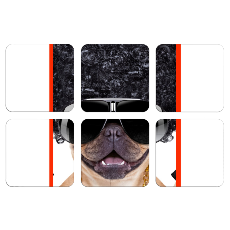 Магнитные фотопазлы 50 на 50 набор 6 штук 