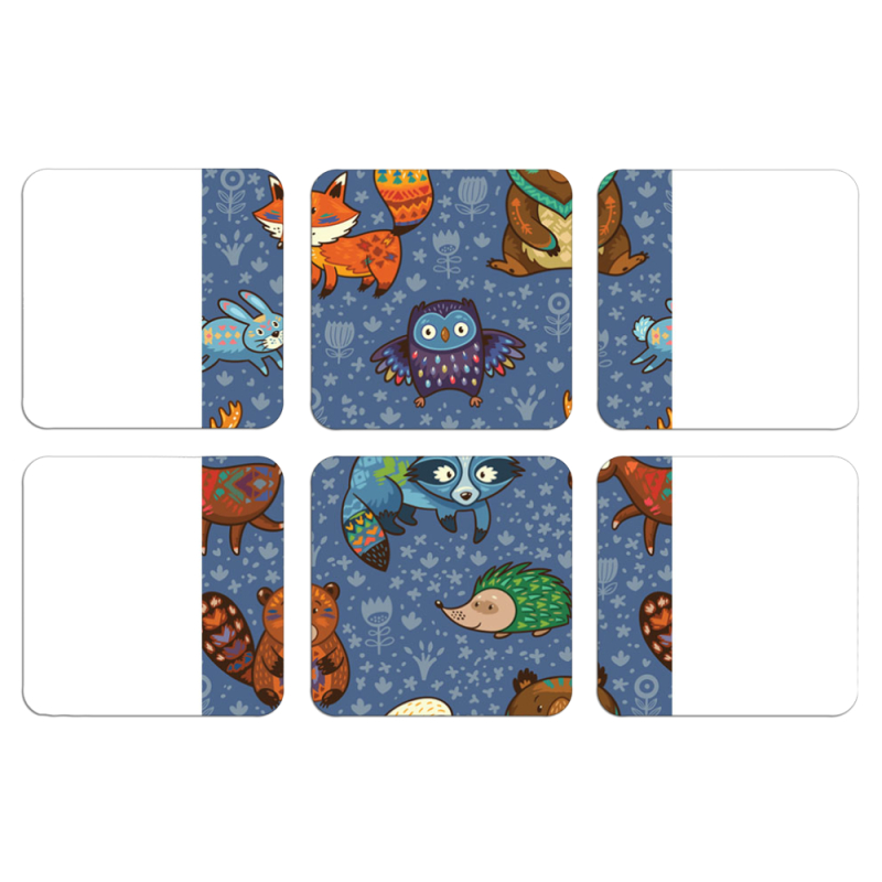 Магнитные фотопазлы 50 на 50 набор 6 штук 