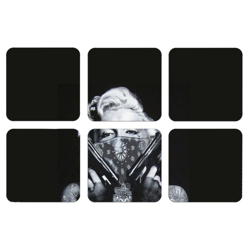 Магнитные фотопазлы 50 на 50 набор 6 штук 