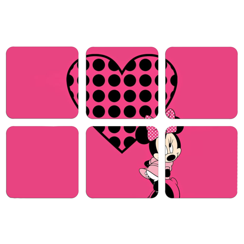 Магнитные фотопазлы 50 на 50 набор 6 штук 