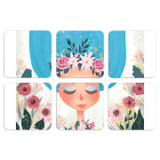 Магнитные фотопазлы 50 на 50 набор 6 штук 