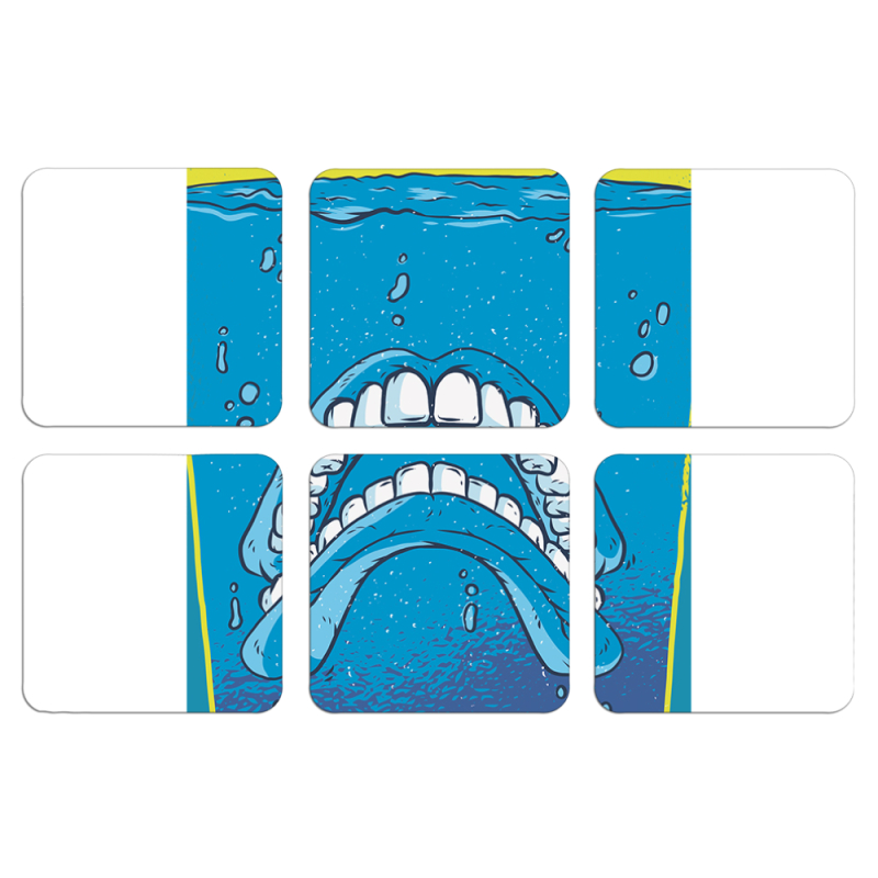 Магнитные фотопазлы 50 на 50 набор 6 штук Jaws