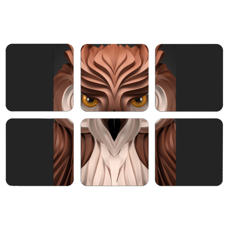 Магнитные фотопазлы 50 на 50 набор 6 штук 