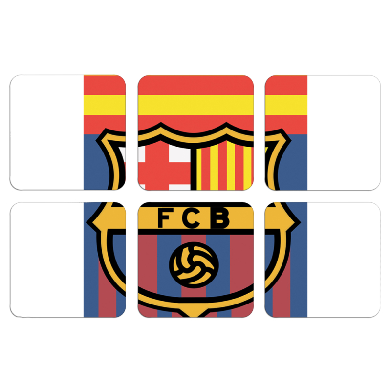 Магнитные фотопазлы 50 на 50 набор 6 штук FC Barsa