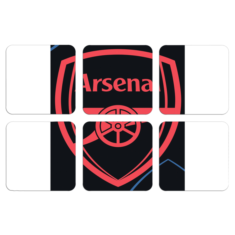 Магнитные фотопазлы 50 на 50 набор 6 штук Football Arsenal