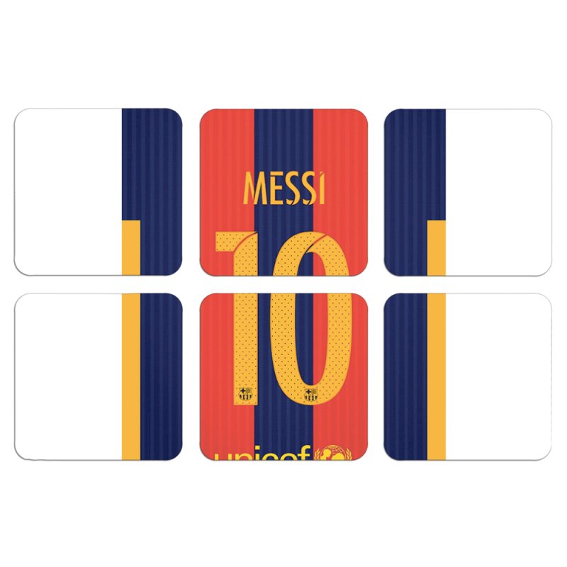 Магнитные фотопазлы 50 на 50 набор 6 штук Messi 10