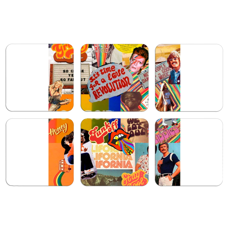 Магнитные фотопазлы 50 на 50 набор 6 штук 70s