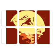 Магнитные фотопазлы 50 на 50 набор 6 штук 