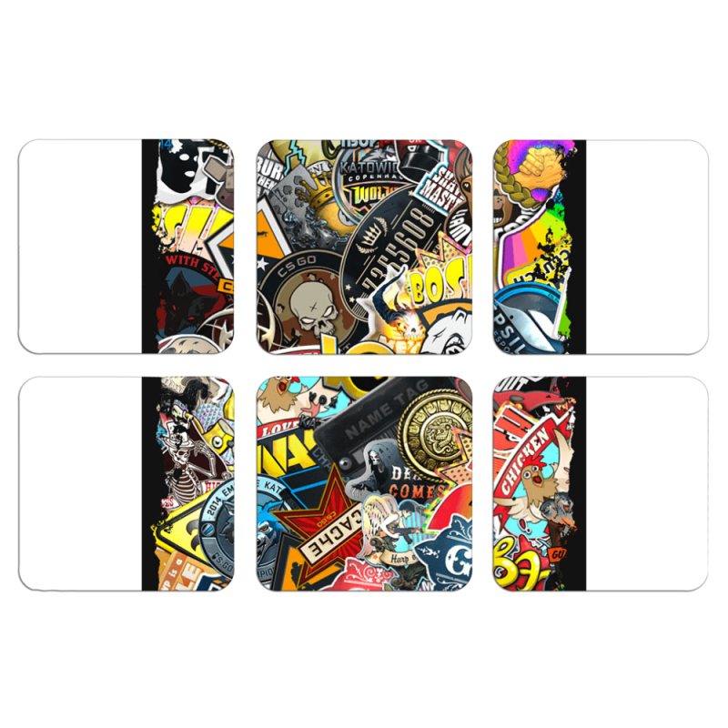 Магнитные фотопазлы 50 на 50 набор 6 штук CS:Go Stickerbombing