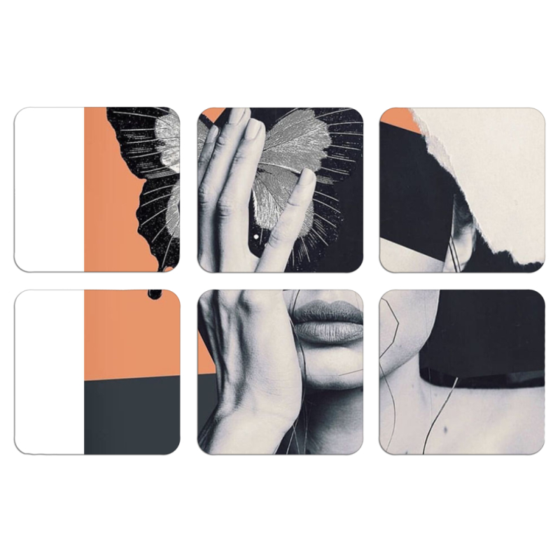 Магнитные фотопазлы 50 на 50 набор 6 штук 